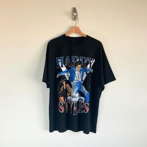 Harry Styles Sergio Calabasas Black Rap Tee Sz M